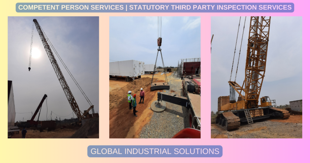 Competent Person Services Statutory 3rd Party Inspection Services - 750 Tons Crawler Crane Load Test