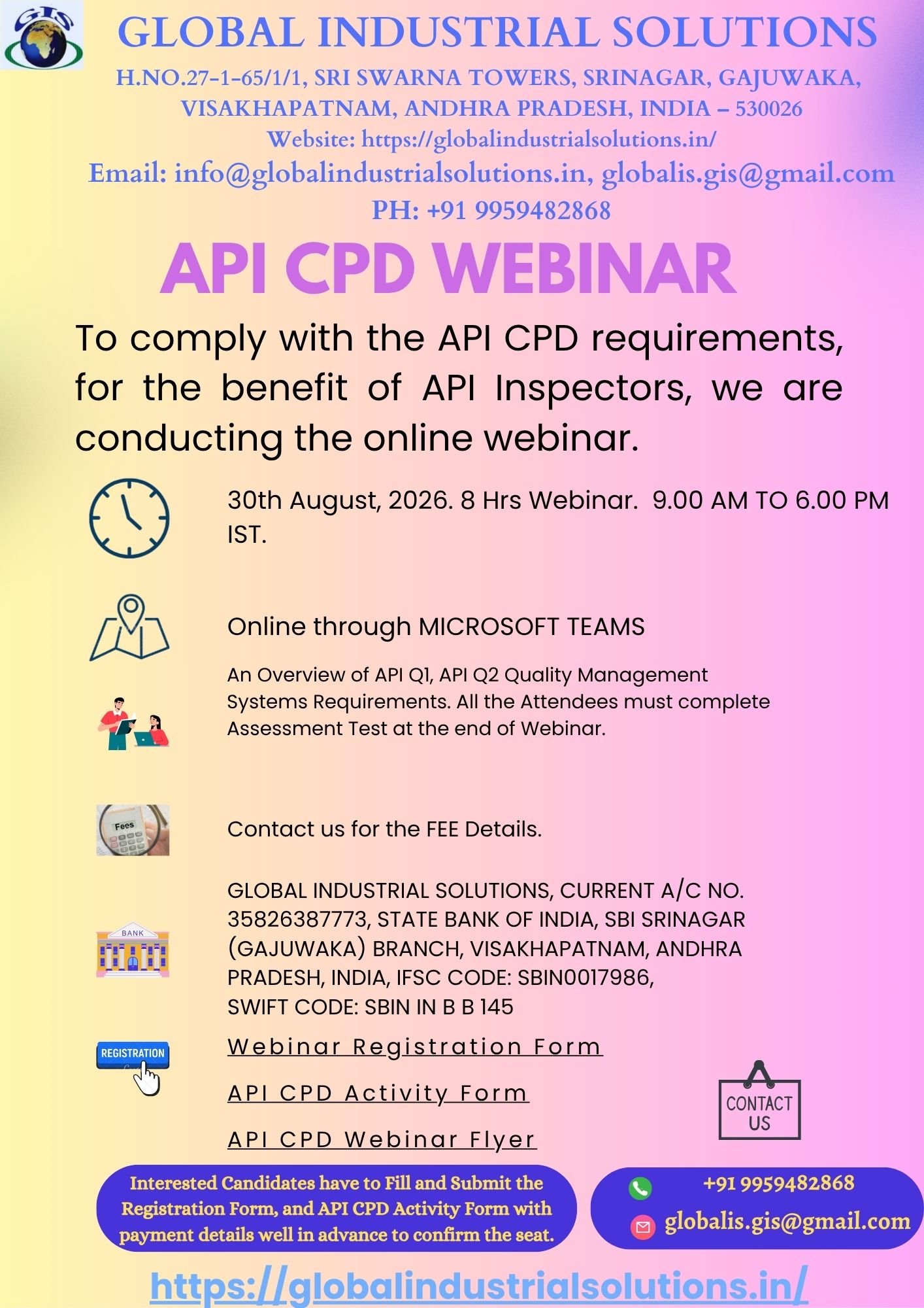 API CPD Webinar August 2026