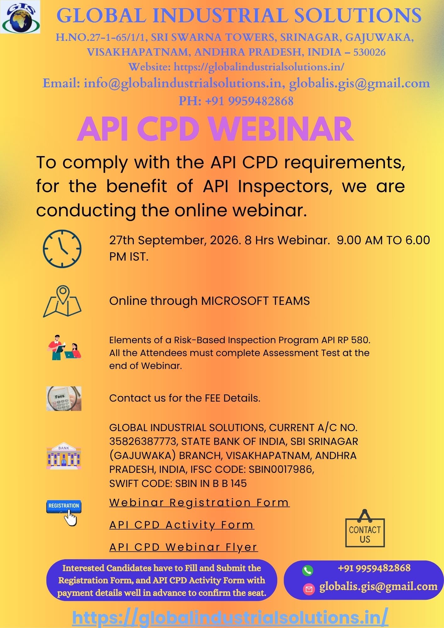 API CPD Webinar September 2026
